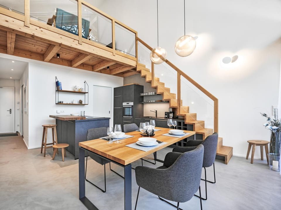Kitchen or kitchenette, Living room, Dining area