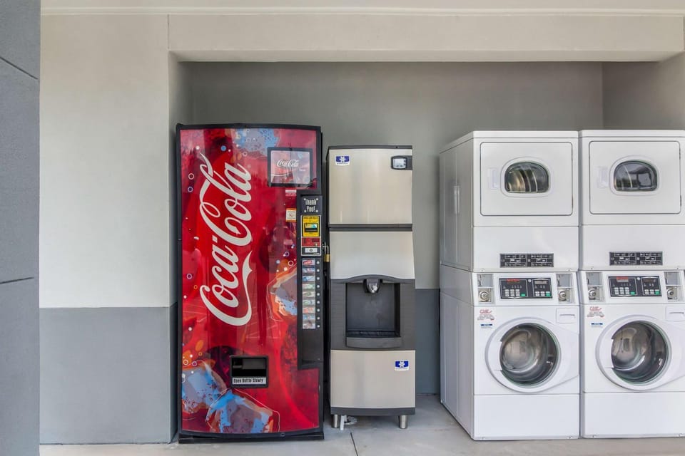Property building, vending machine