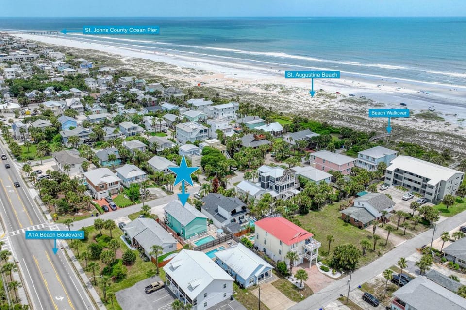 Seascape Family Beach Retreat House in Saint Augustine Beach