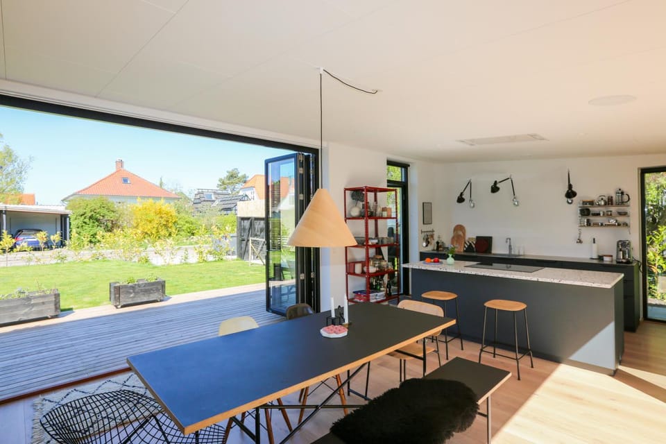 Modern architecture atrium house Villa in Copenhagen