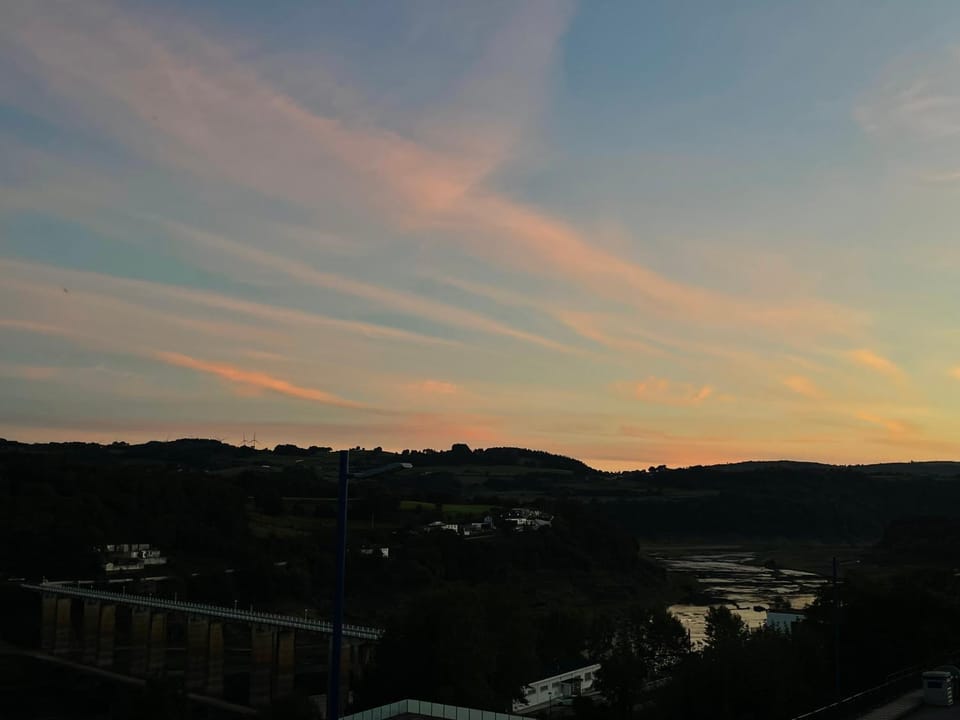 Natural landscape, River view, Sunset