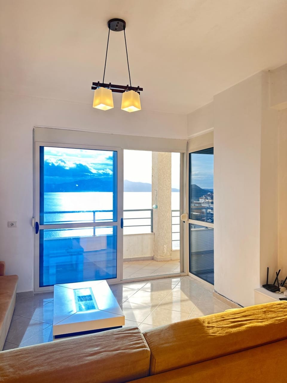 View (from property/room), Living room, Sea view