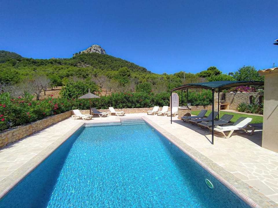 Natural landscape, Mountain view, Swimming pool