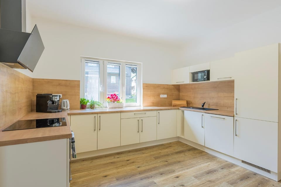 Kitchen or kitchenette, dishwasher, microwave, oven, stove, kitchen