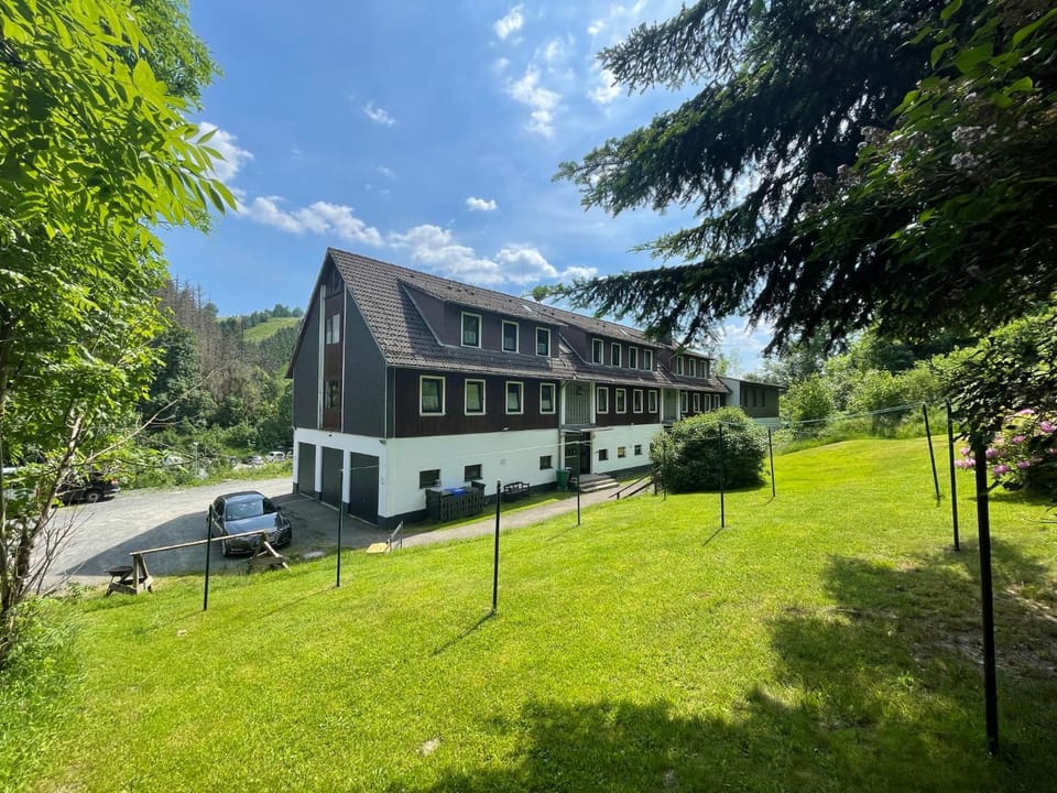 Property building, Summer, Garden