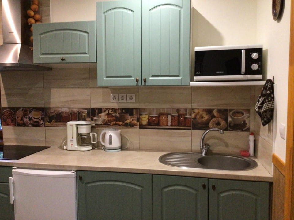 Coffee/tea facilities, Kitchen or kitchenette, minibar, stove, toaster