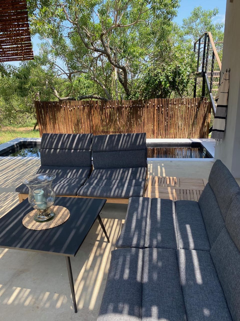 Patio, Pool view
