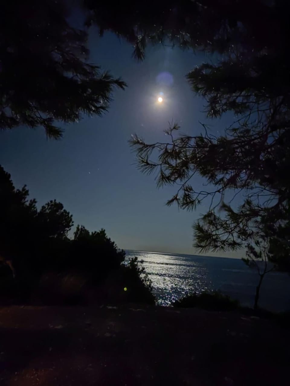 Night, Sea view
