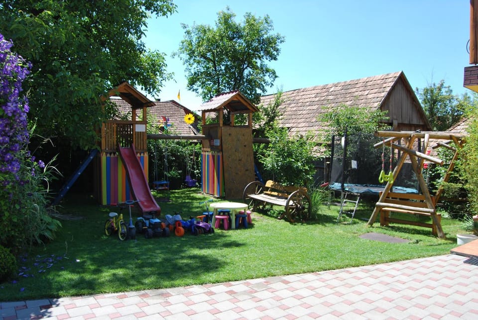 Day, Summer, Children play ground, Garden, On site, Garden view
