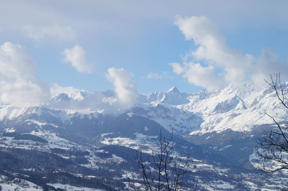 Natural landscape, Winter, Mountain view