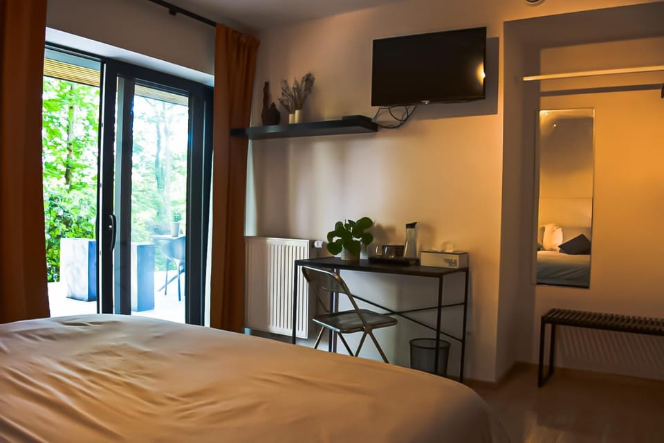 Bed, TV and multimedia, hair dresser