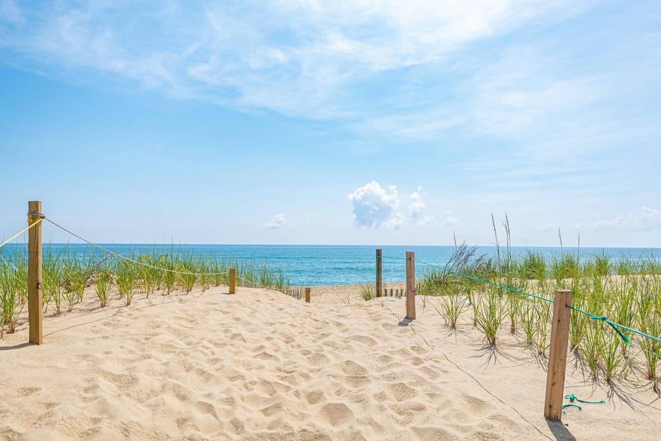 Sea Sun Greetings - Kitty Hawk MP 2.5, Ocean Views, Direct Beach Access, Pool, Hot Tub, Pets OK House in Kitty Hawk