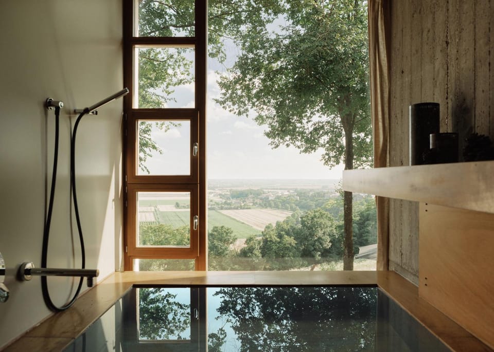 Natural landscape, Bathroom, Landmark view, Bath