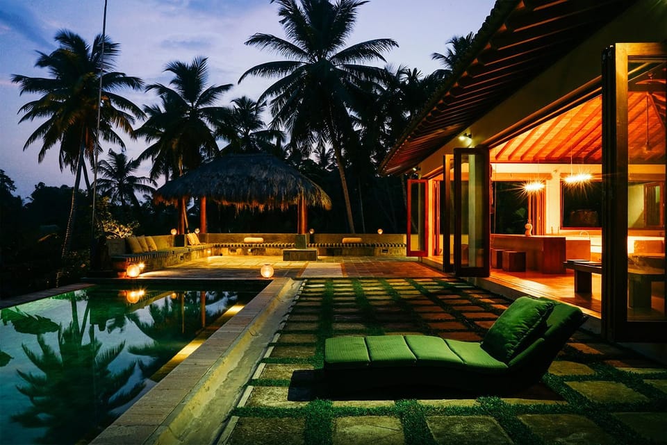 Night, Seating area, On site, Swimming pool, Swimming pool