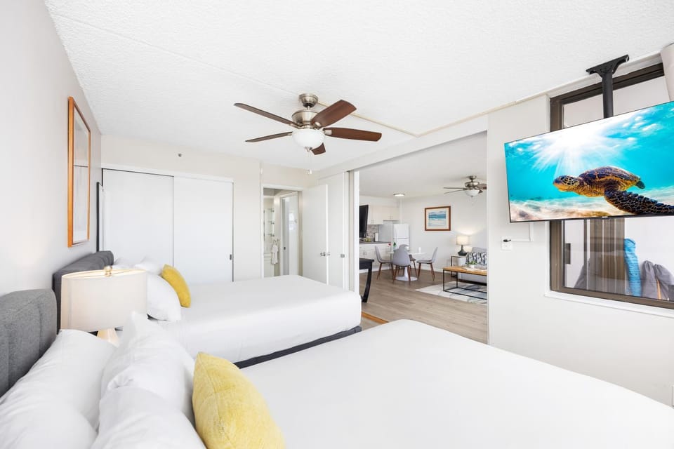 Bed, TV and multimedia, Photo of the whole room, Bedroom