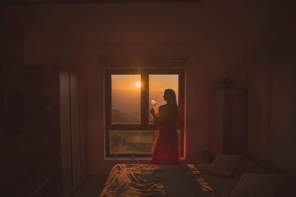 Bedroom, Guests, Mountain view, Sunset