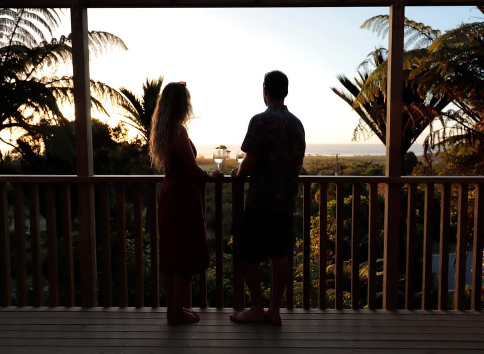 People, Balcony/Terrace, Sunset