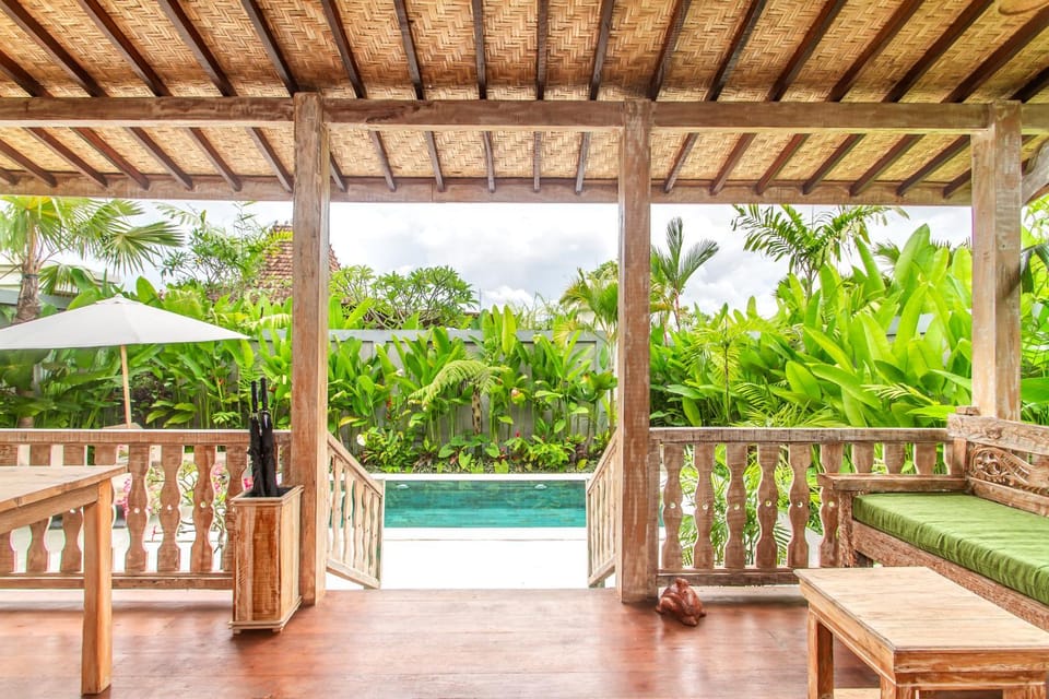 Patio, Natural landscape, Pool view, Swimming pool