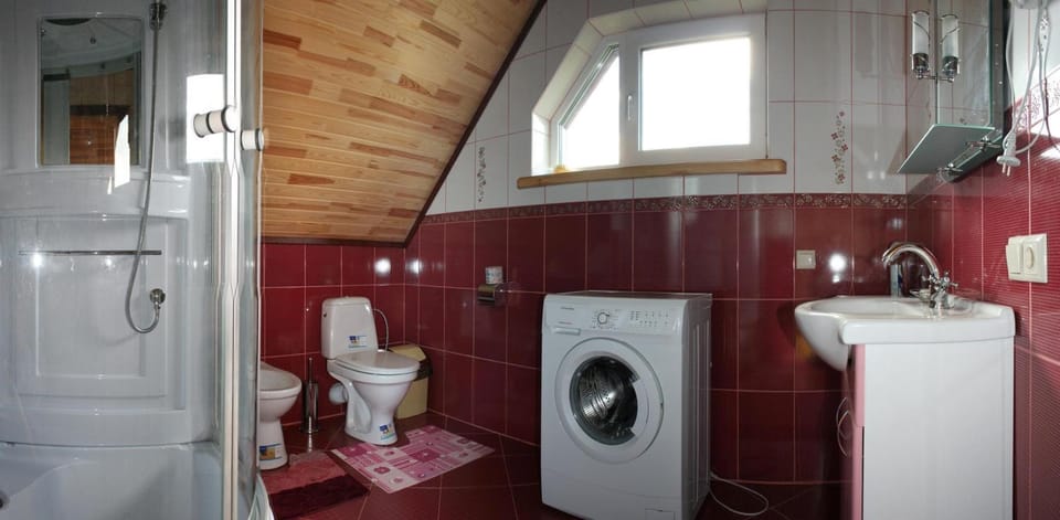 Shower, Toilet, bidet, washing machine