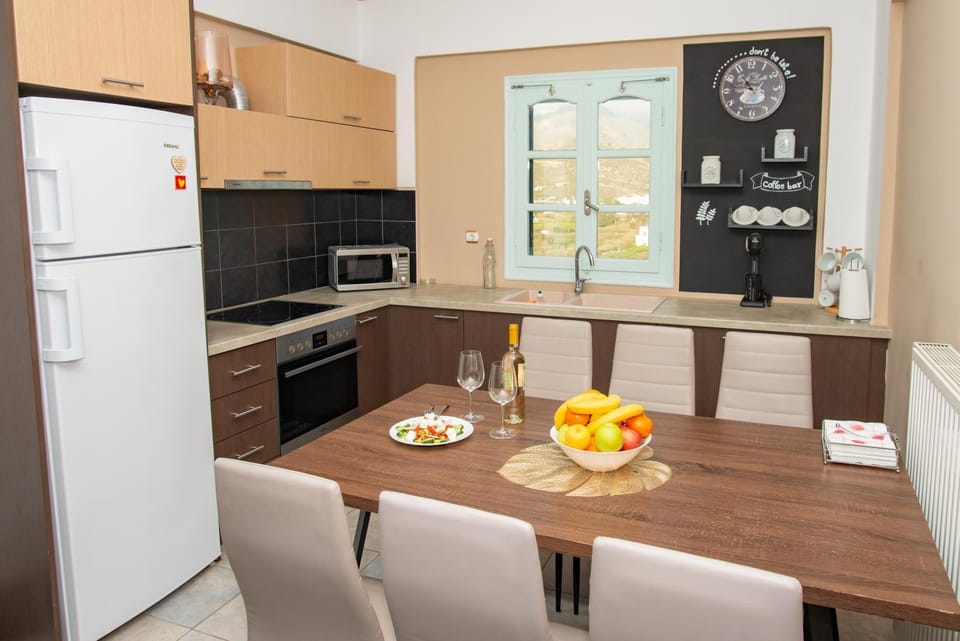 Kitchen or kitchenette, Dining area, oven, stove, toaster