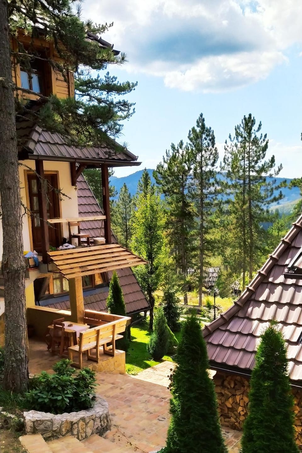 Property building, Garden view