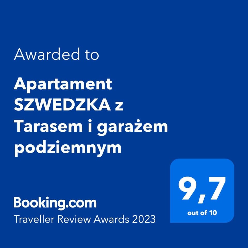 Apartament SZWEDZKA - garaż podziemnym , dostęp 24h code , duży taras 30m Apartment in Poland