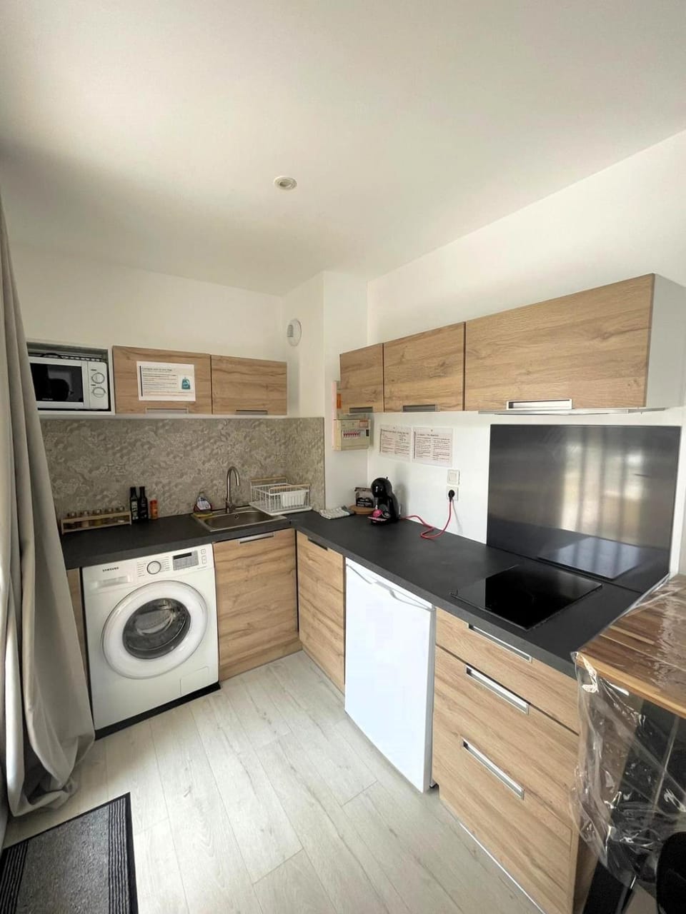 washing machine, kitchen