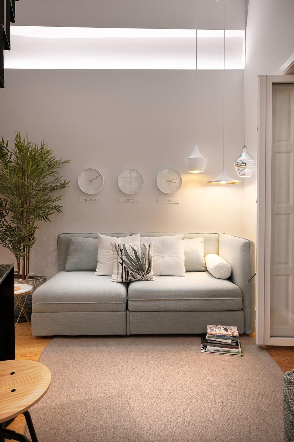 Night, Living room, Decorative detail, Seating area, On site