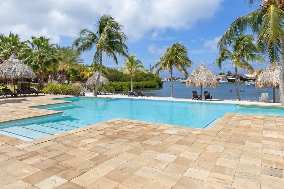 Pool view, Swimming pool, sunbed