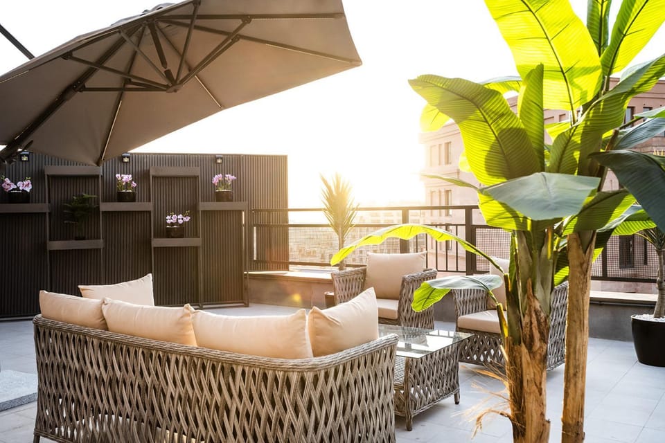 View (from property/room), Balcony/Terrace, Seating area