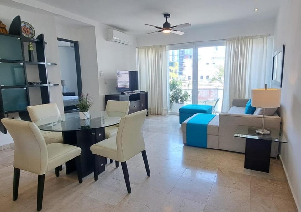 Dining area, air conditioner