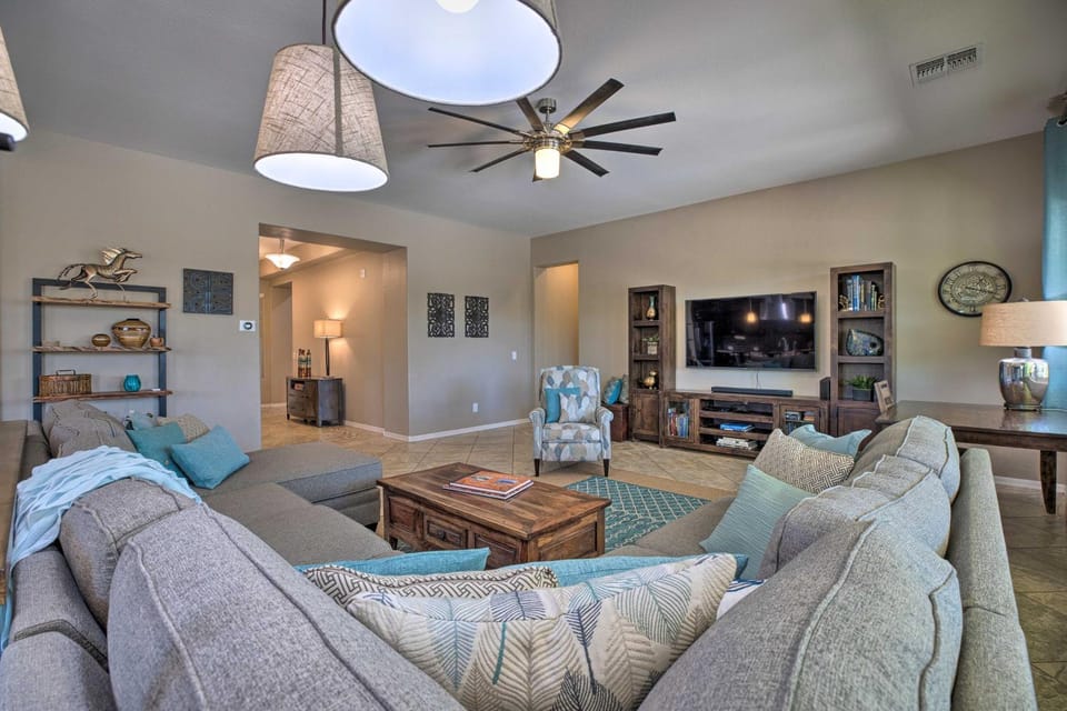 Modern Azure Home w/ Beautiful Patio, Pool & Spa! House in Goodyear