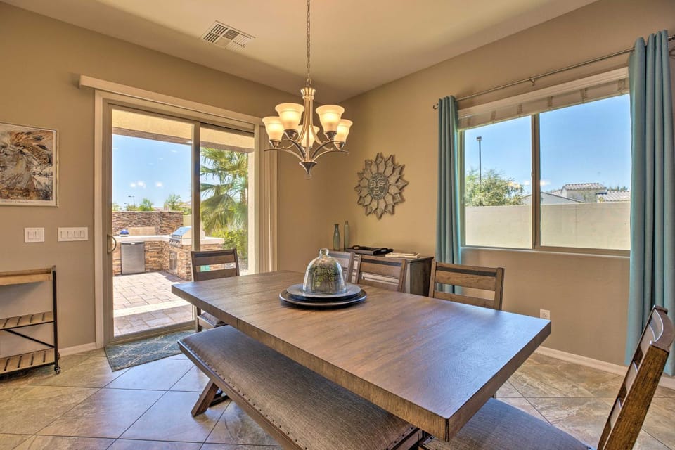 Modern Azure Home w/ Beautiful Patio, Pool & Spa! House in Goodyear