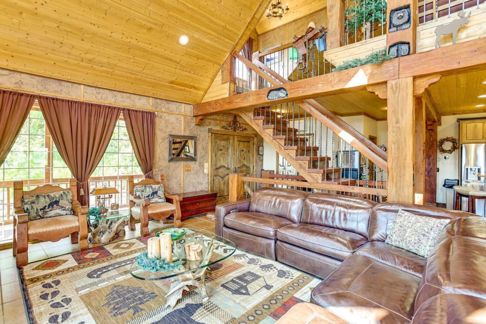 Fish Haven Cabin w/ Game Room, Views + Deck! Cabin in Idaho