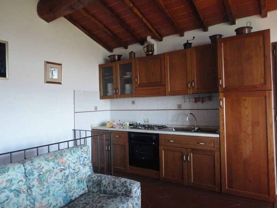 Kitchen or kitchenette, oven, stove