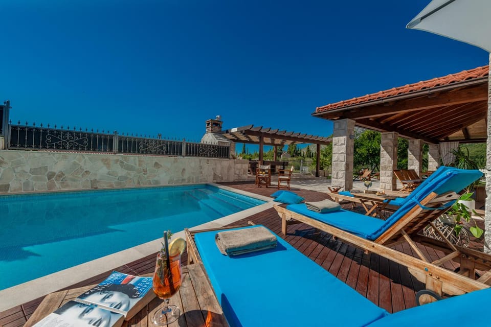 Pool view, sunbed