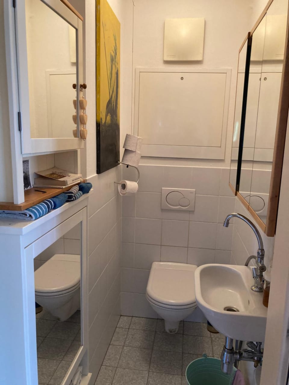 Toilet, Photo of the whole room, Decorative detail