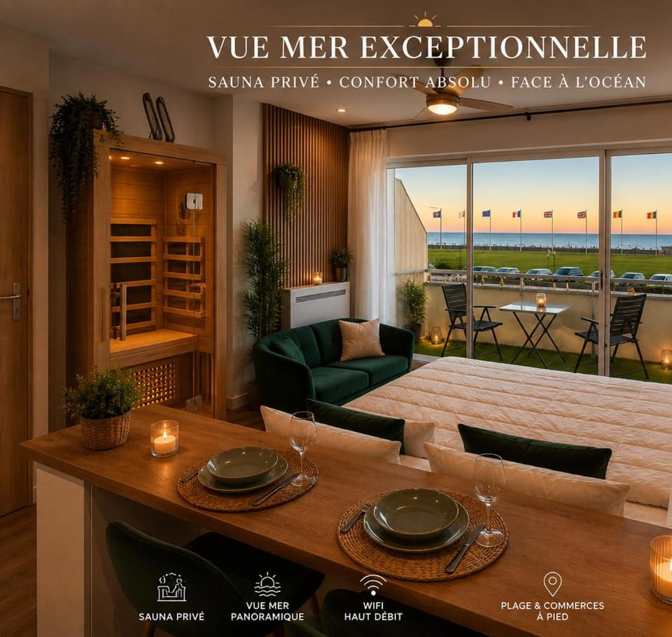 Studio Prestige Vue Océan Sauna Privé Plage à Pied Apartment in Biscarrosse