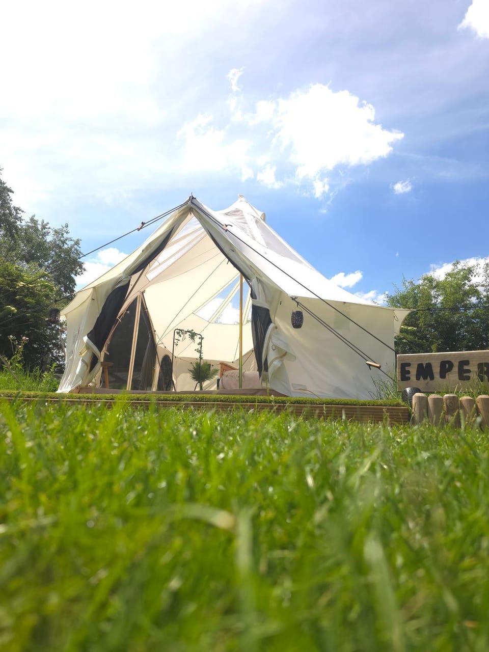 Bell Tent Village Parks Luxury tent in Nottingham