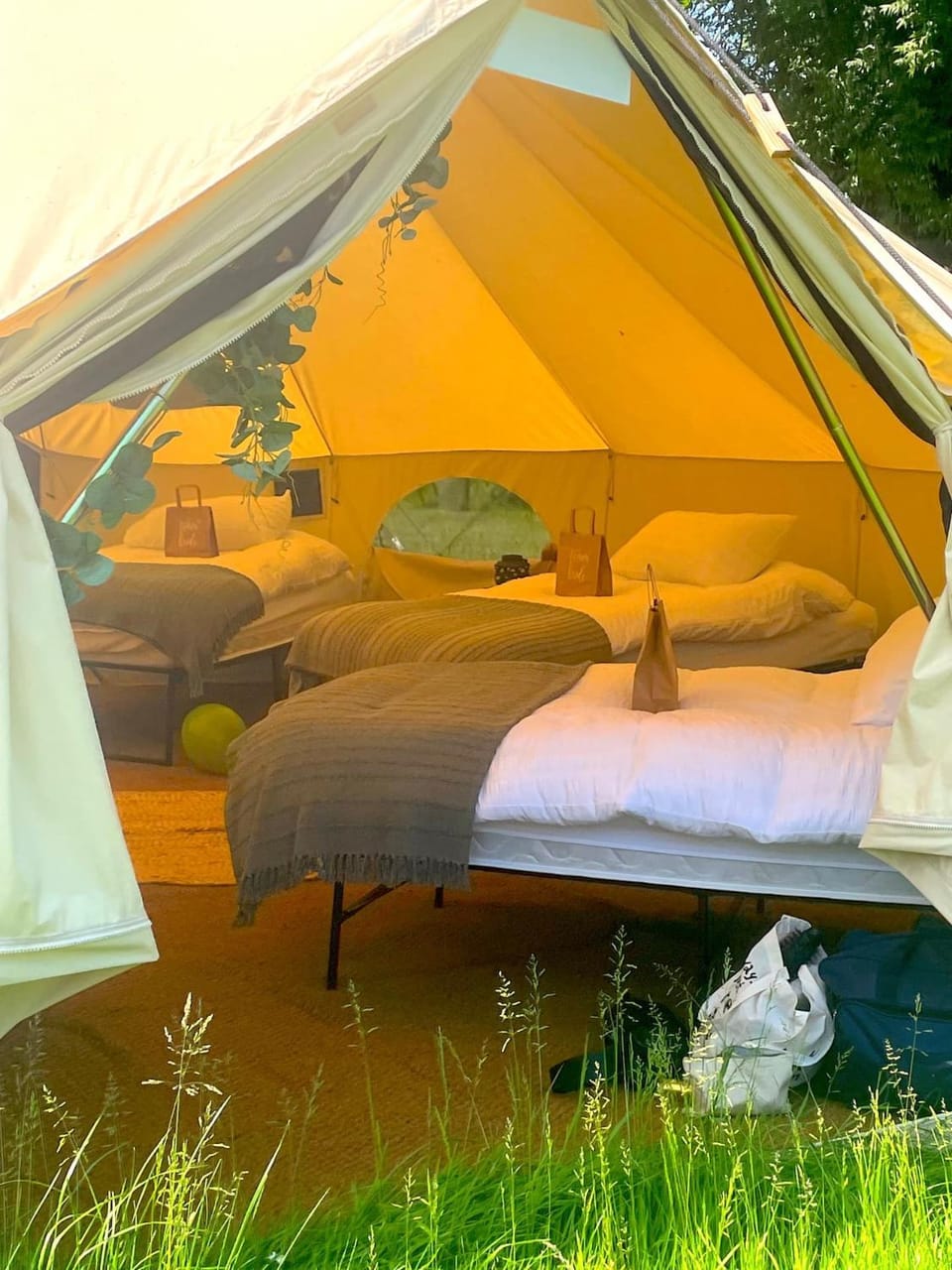 Bell Tent Village Parks Luxury tent in Nottingham