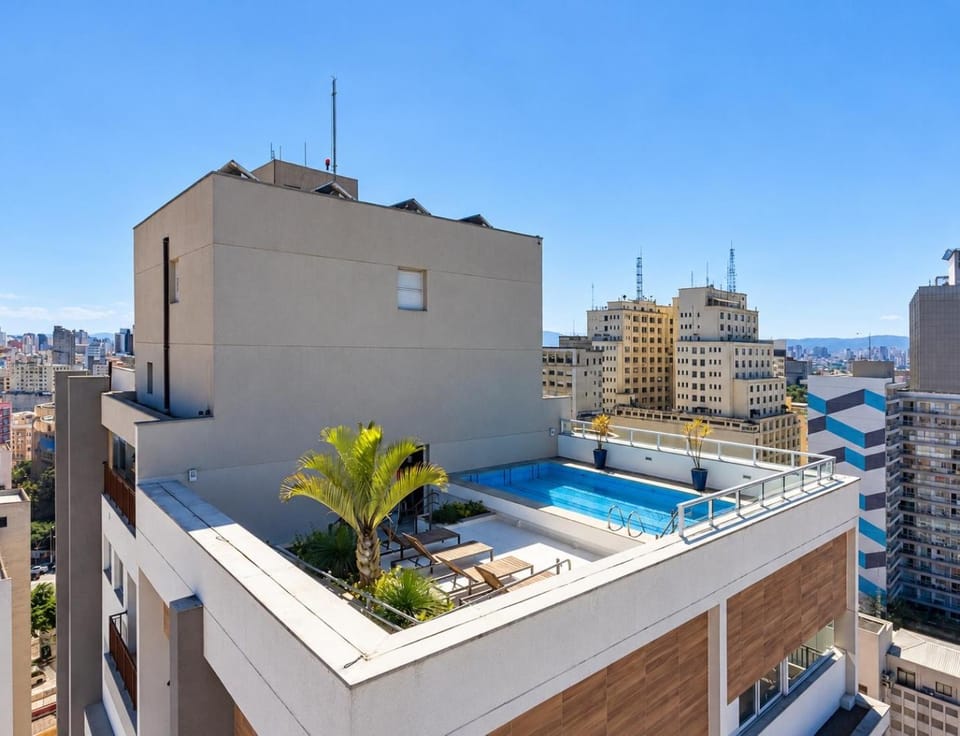 Property building, City view, Pool view, sunbed