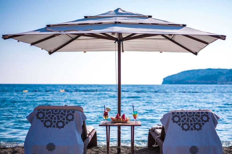 Beach, Sea view, sunbed