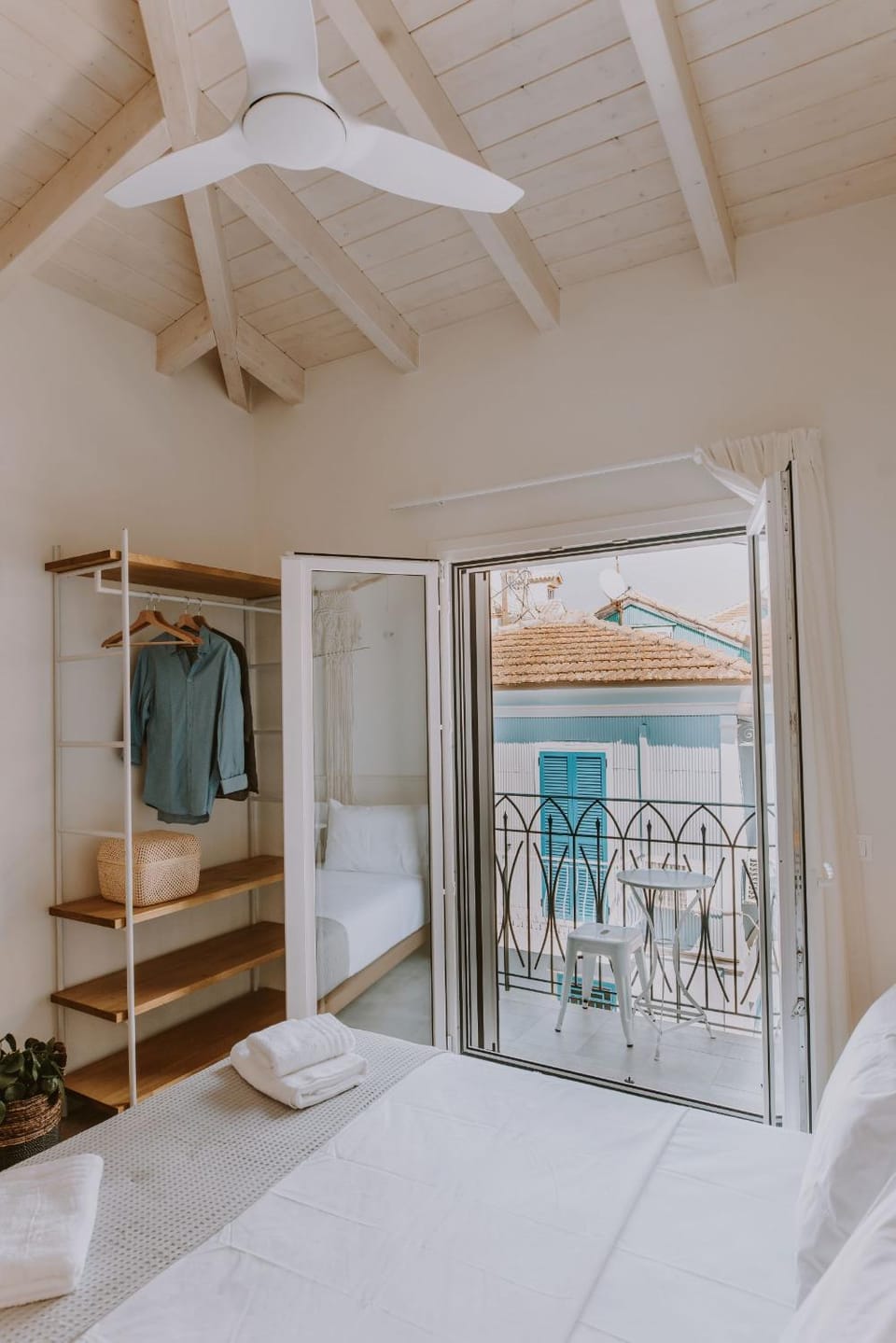 Bed, Photo of the whole room, Bedroom, towels, wardrobe