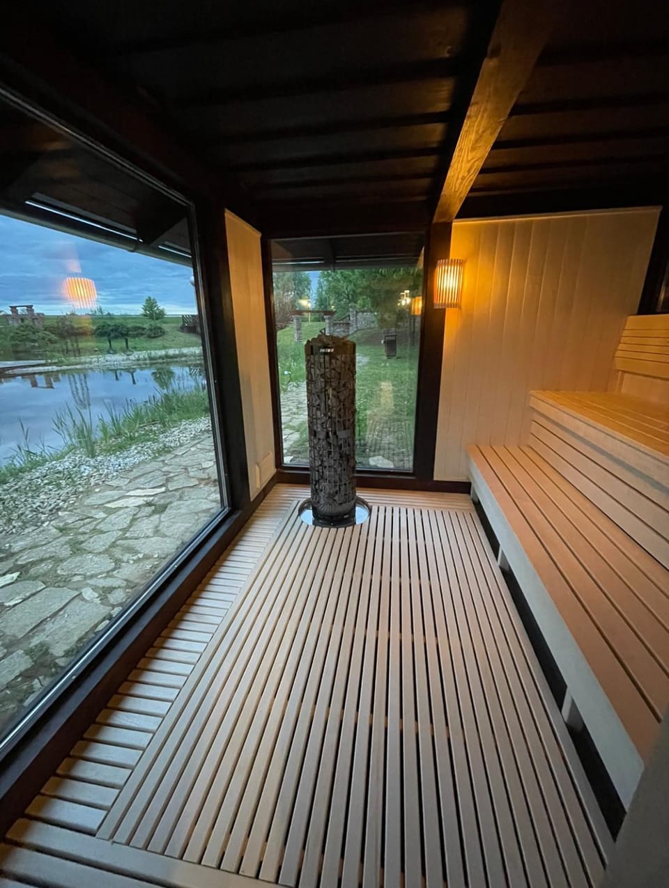 Sauna, Lake view