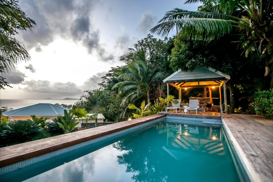 Day, Natural landscape, Garden, Balcony/Terrace, Garden view, Mountain view, Pool view, Sea view, Swimming pool, Swimming pool, Sunset, sunbed