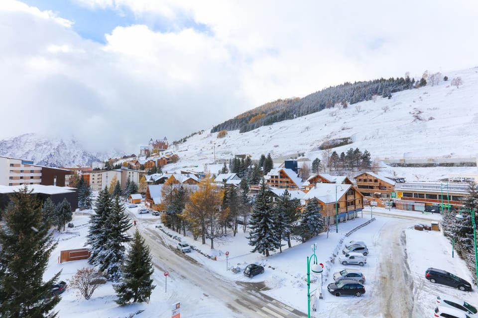 Day, Bird's eye view, Winter, Mountain view