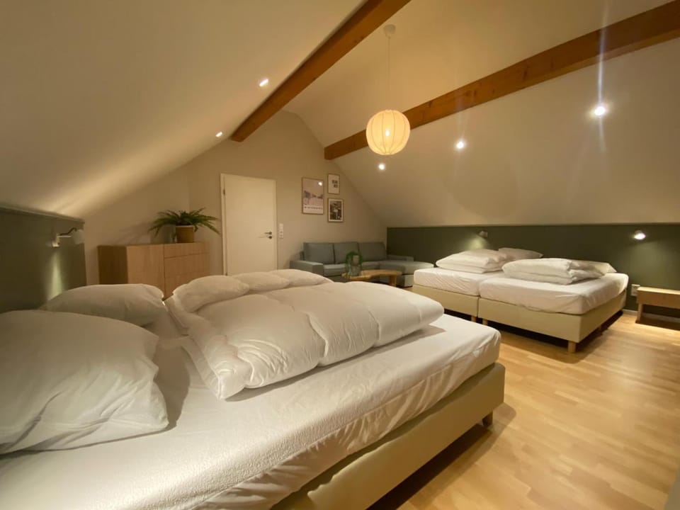 Bed, Living room, Photo of the whole room, Seating area, Bedroom