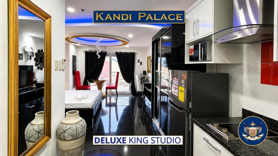 Kitchen or kitchenette, stove, wardrobe