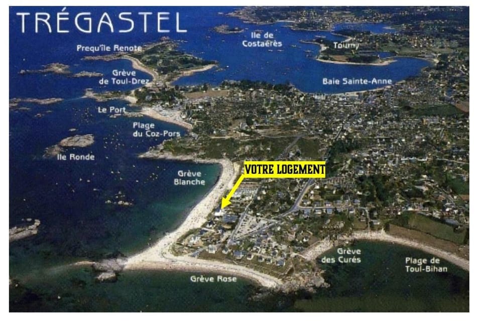 Studio 4 personnes Plage de La Grève Blanche Apartment in Trégastel