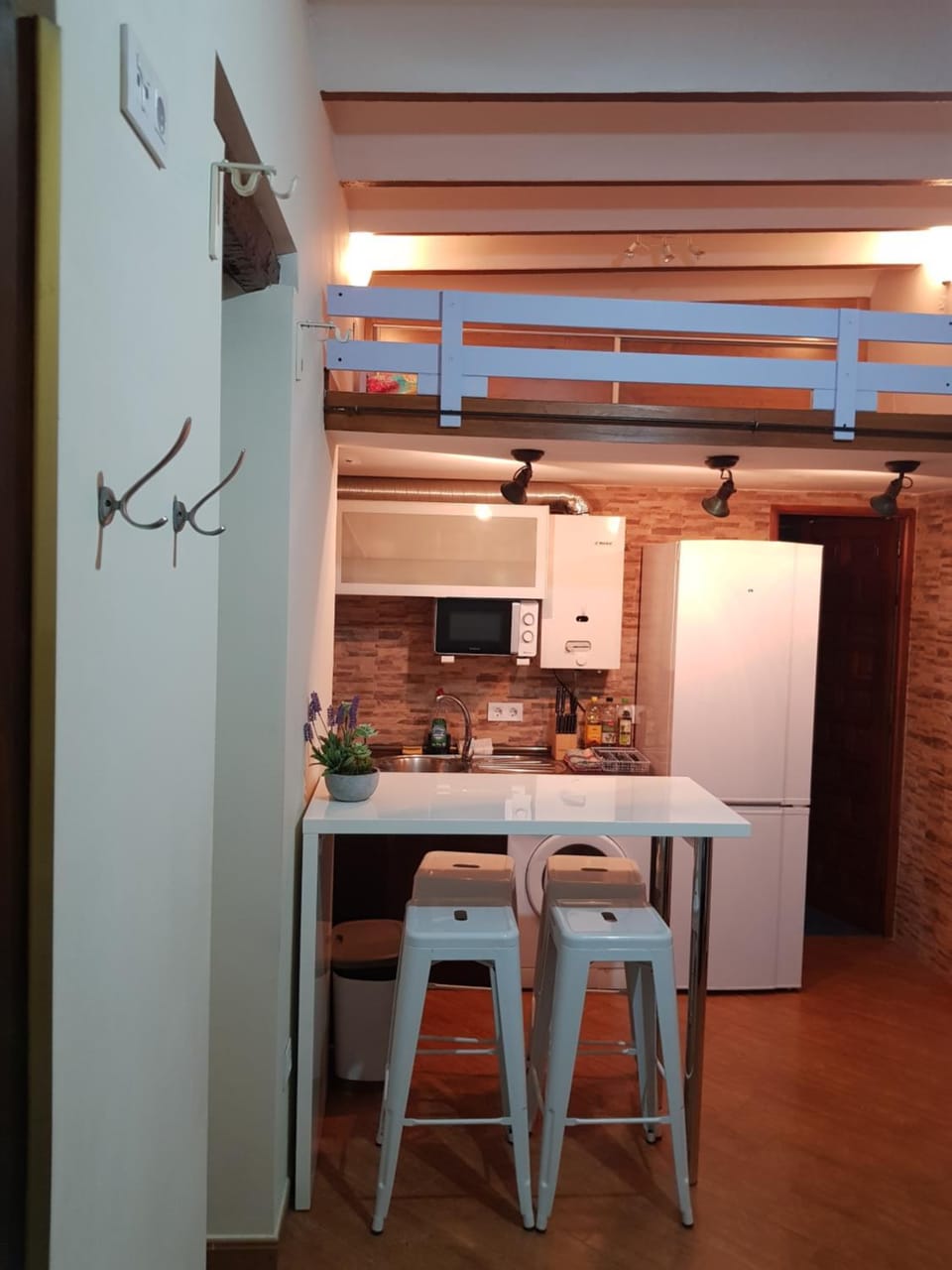 Kitchen or kitchenette, Living room, Lounge or bar, Dining area